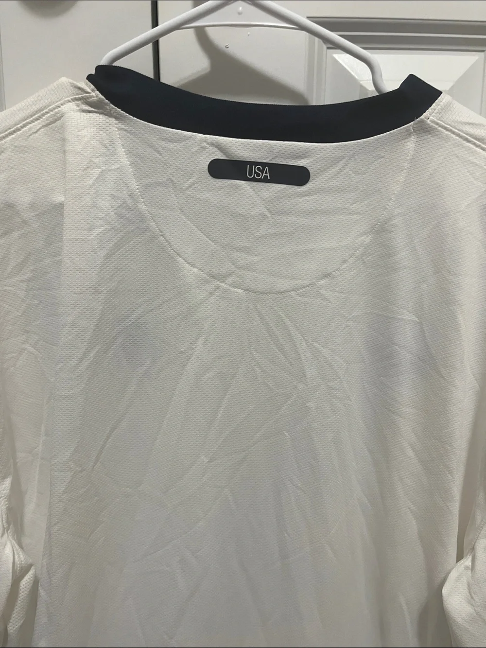 Nike Men’s White Soccer Jersey with Navy Accents